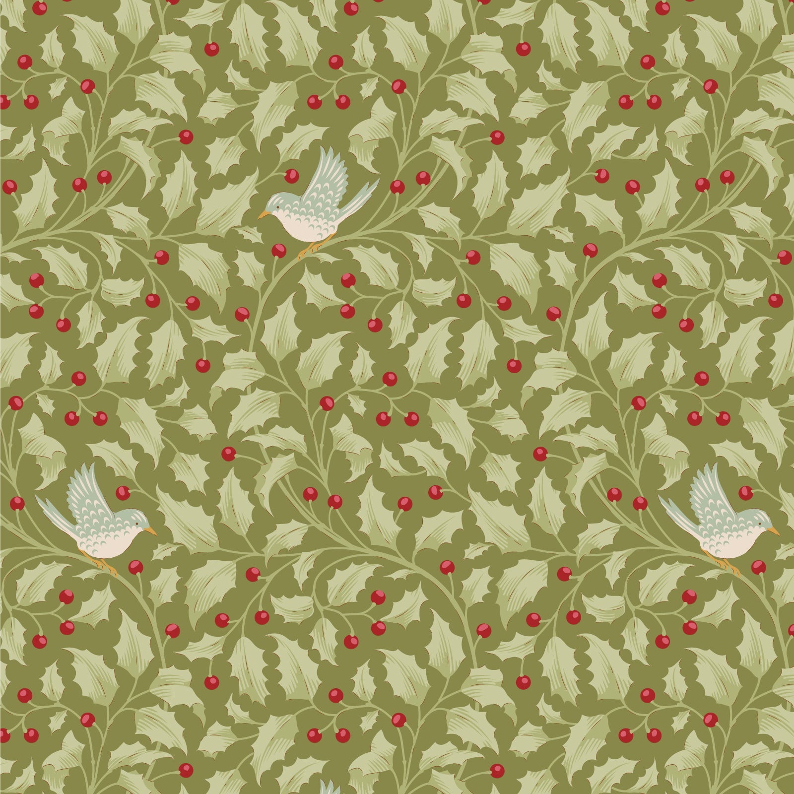 Tilda - Merry Little Christmas - Holly - Moss - 100631