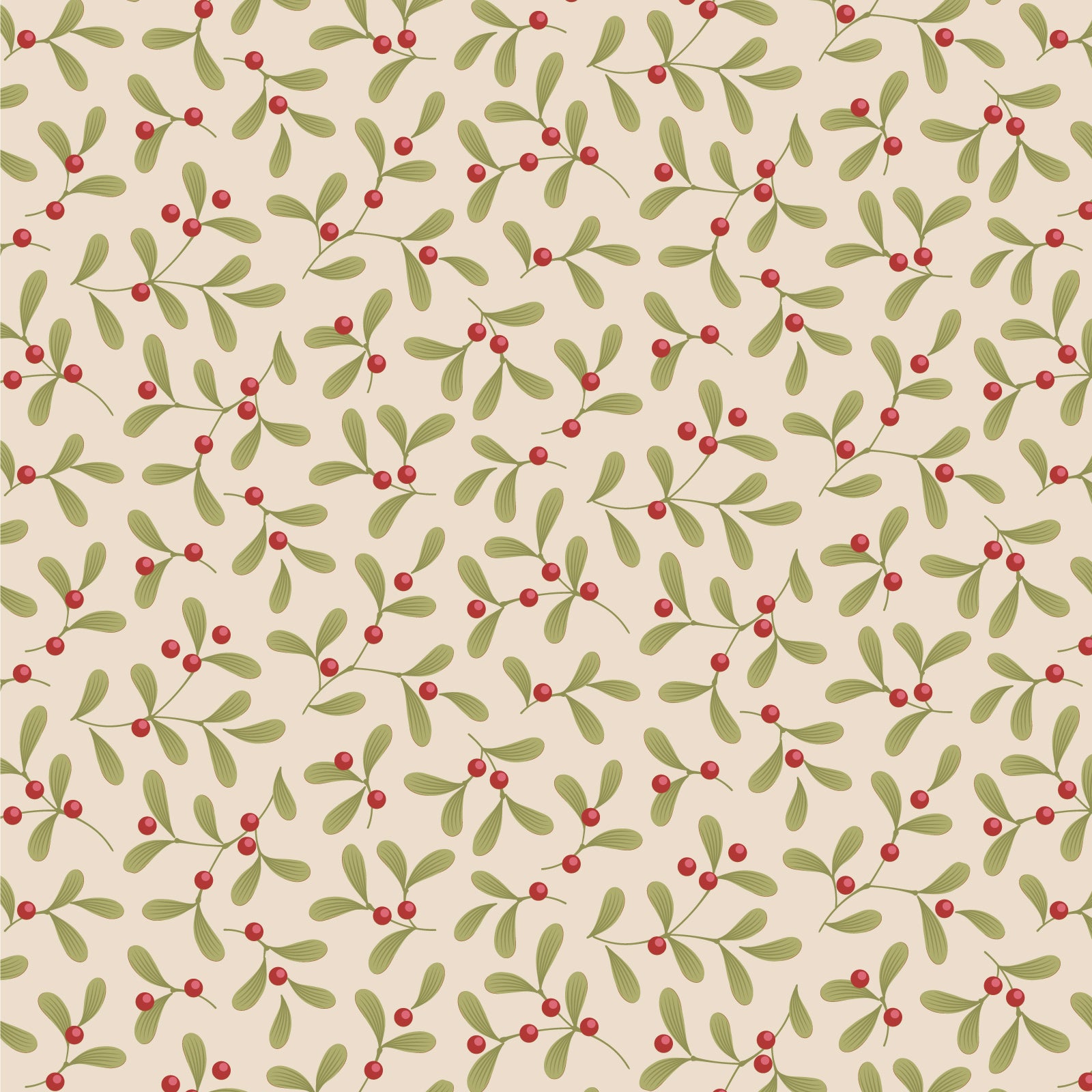 Tilda - Merry Little Christmas - Mistletoe - Cream - 100639