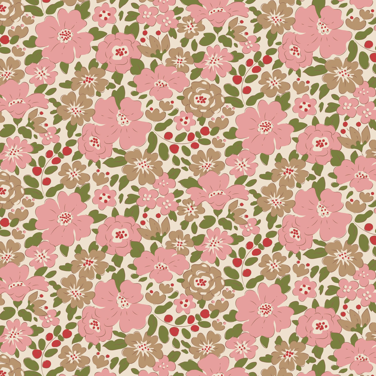 Tilda Creating Memories - Winter - Harper - Pink - 130146