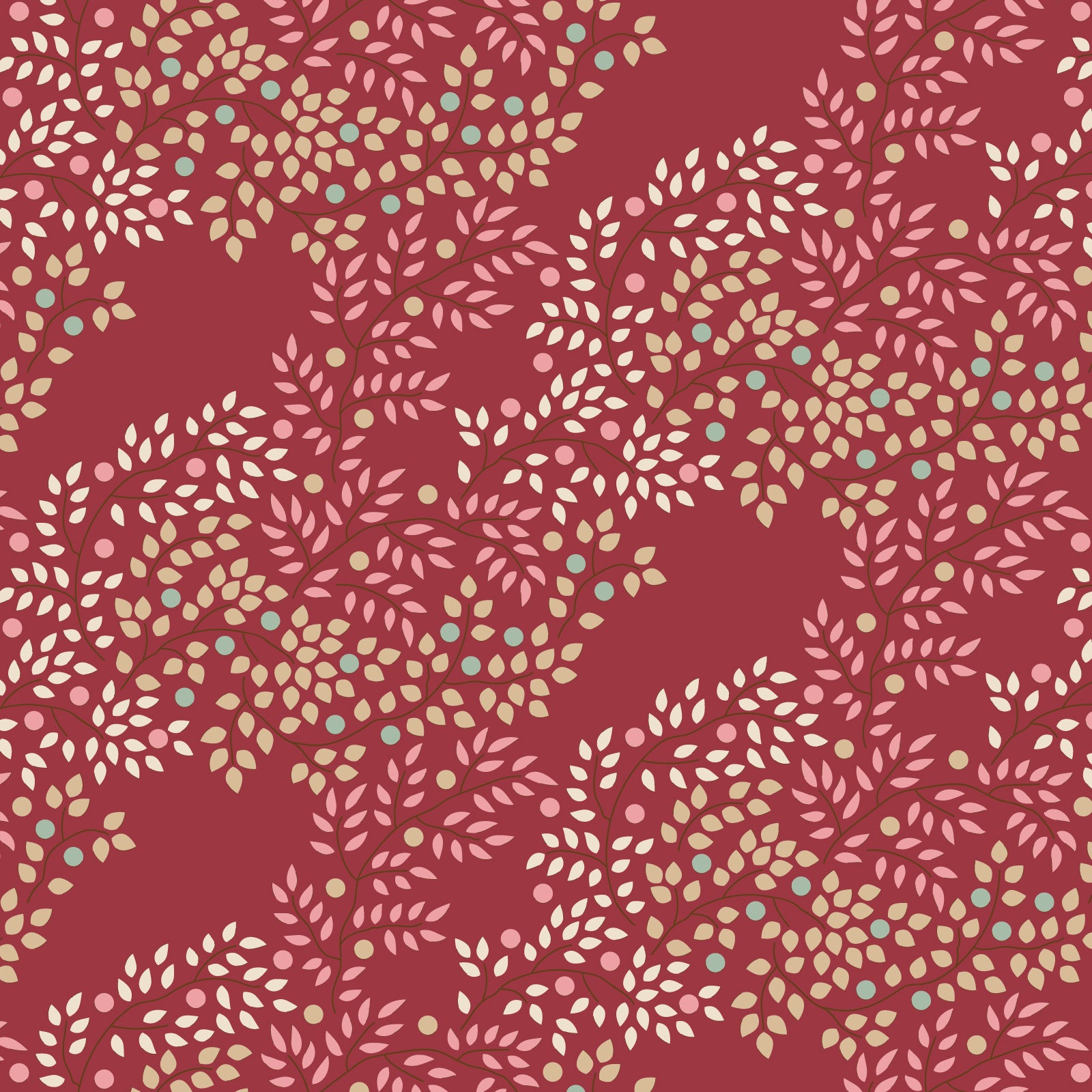 Tilda Creating Memories - Winter - Berrytangle - Burgundy - 130147
