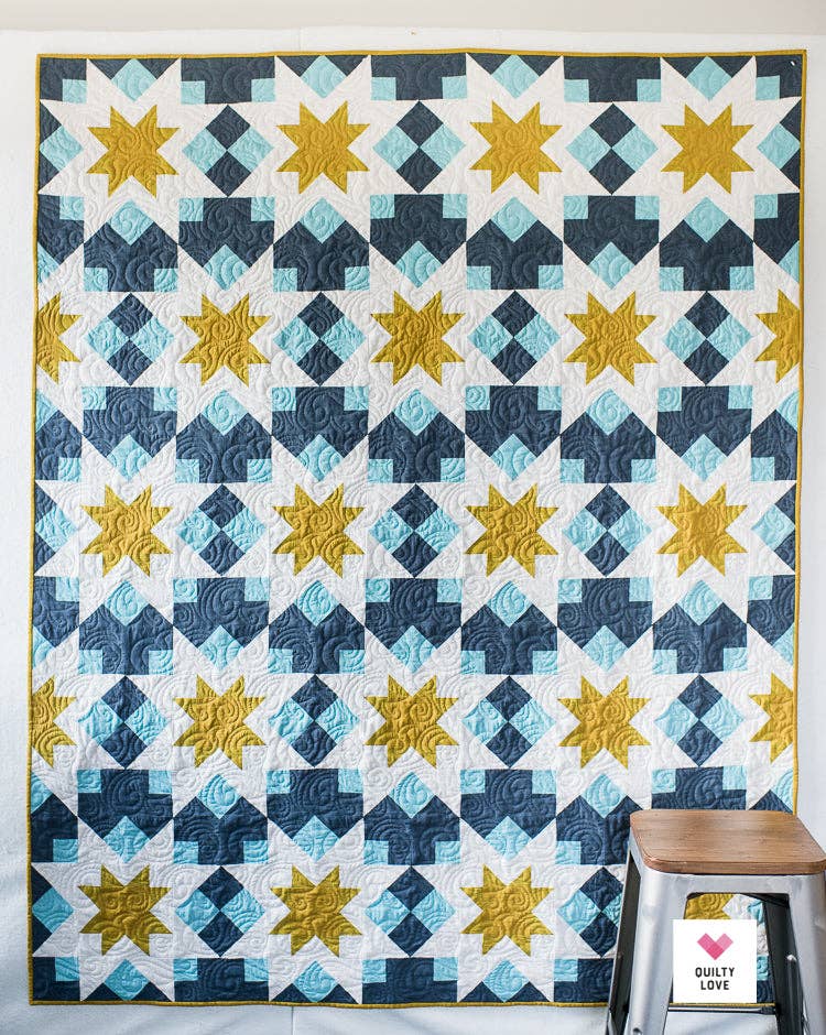 Quilty Love - Night Stars PAPER Quilt Pattern