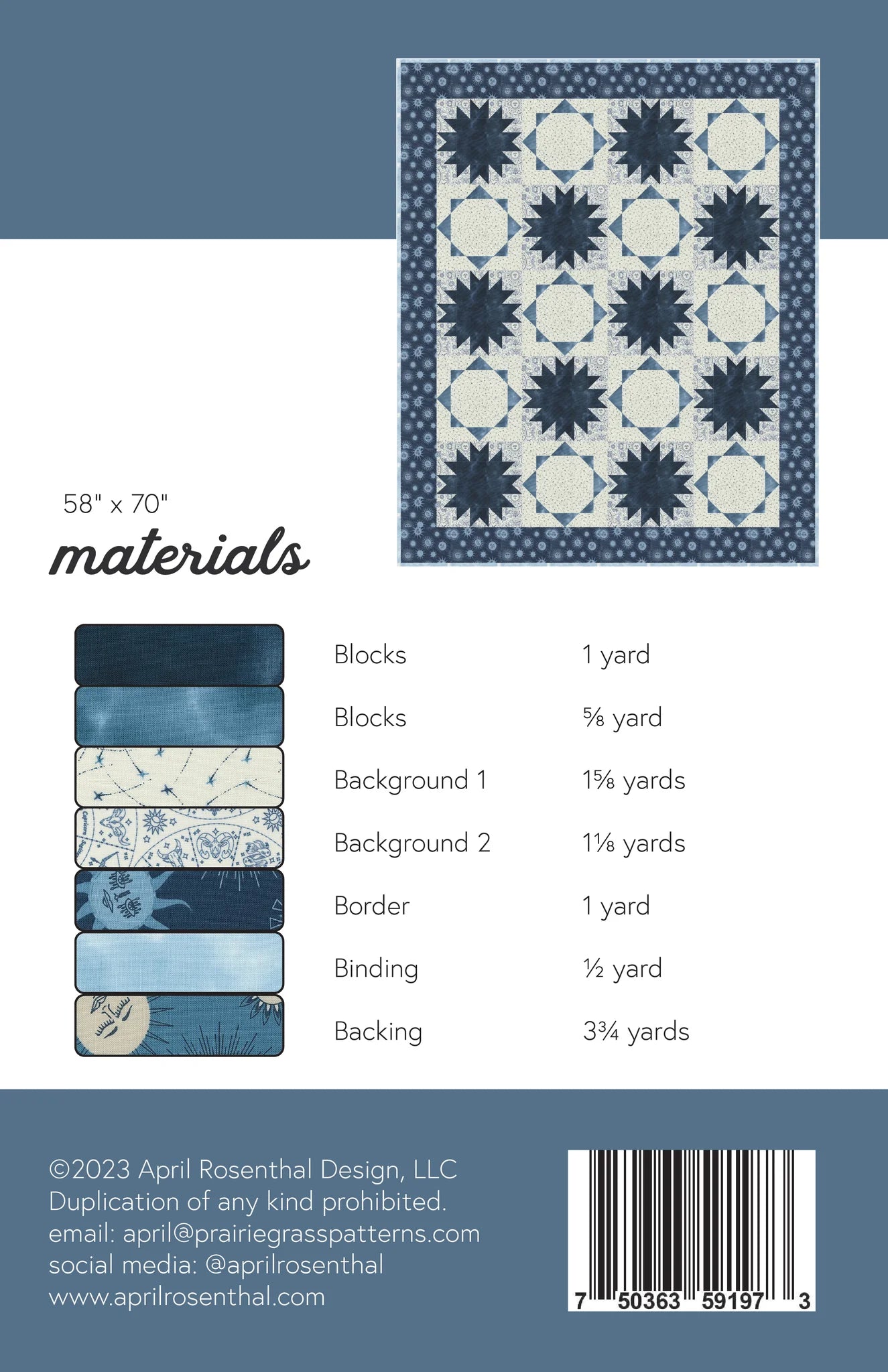 Sunblock - Quilt Pattern