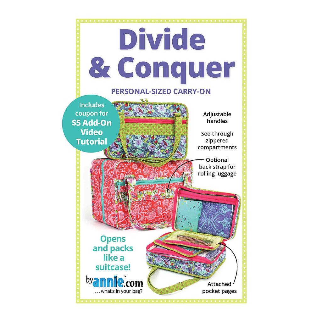 Divide and Conquer - Bags by Annie pattern - PBA276