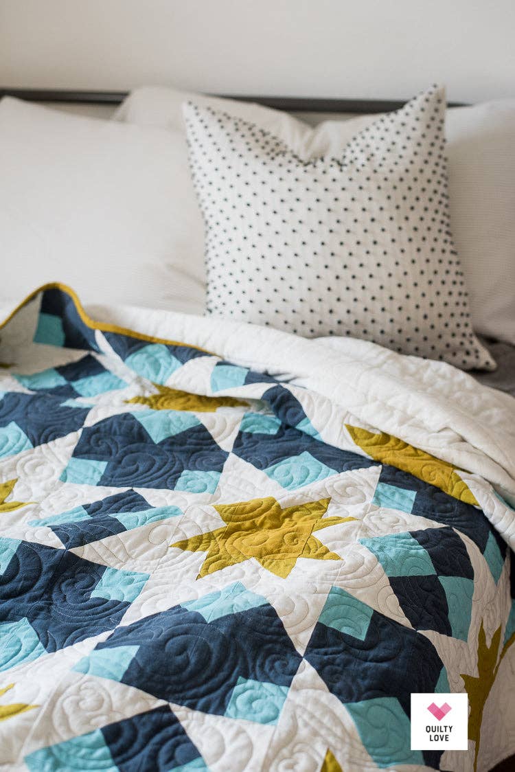 Quilty Love - Night Stars PAPER Quilt Pattern