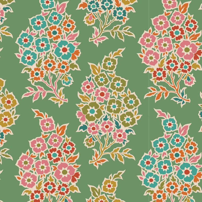 Tilda Pie in the Sky WillyNilly - GREEN Yardage 100496