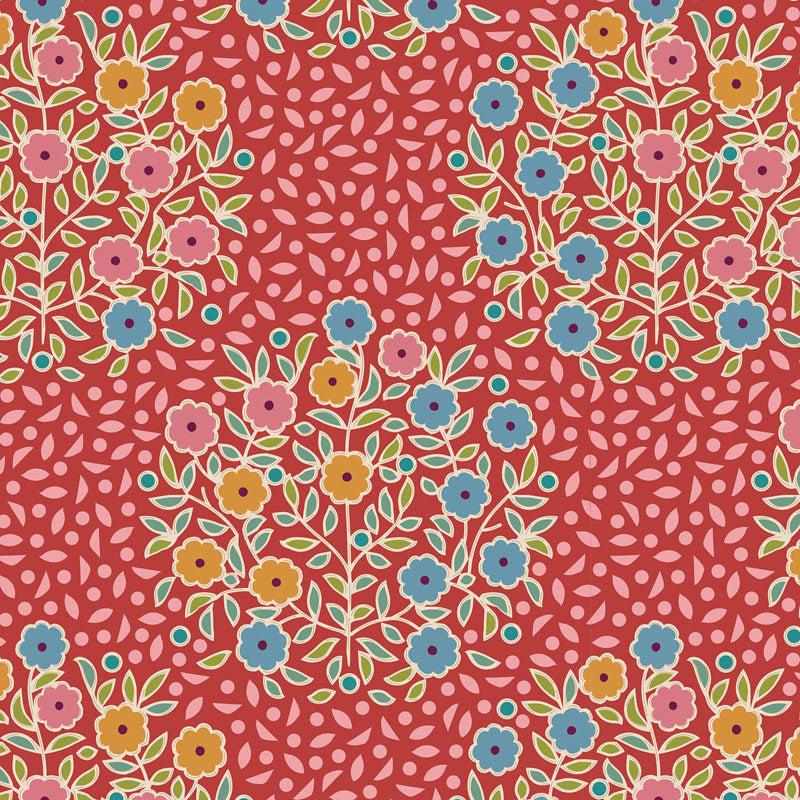 Tilda Pie in the Sky Confetti - RED Yardage 100493