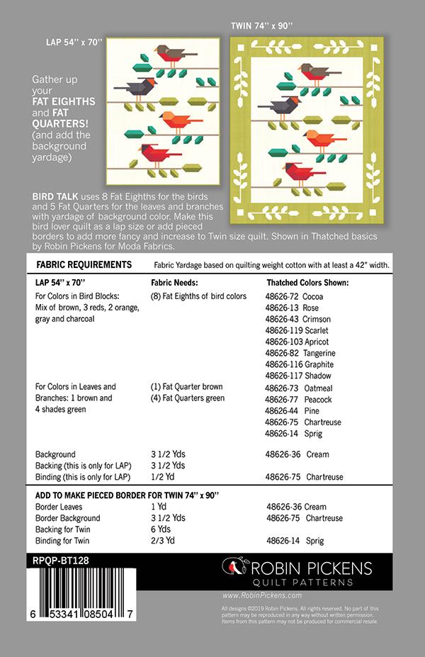 Bird Talk Quilt Pattern