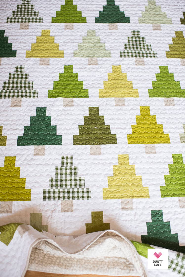 Quilty Love - Quilty Trees PAPER quilt pattern