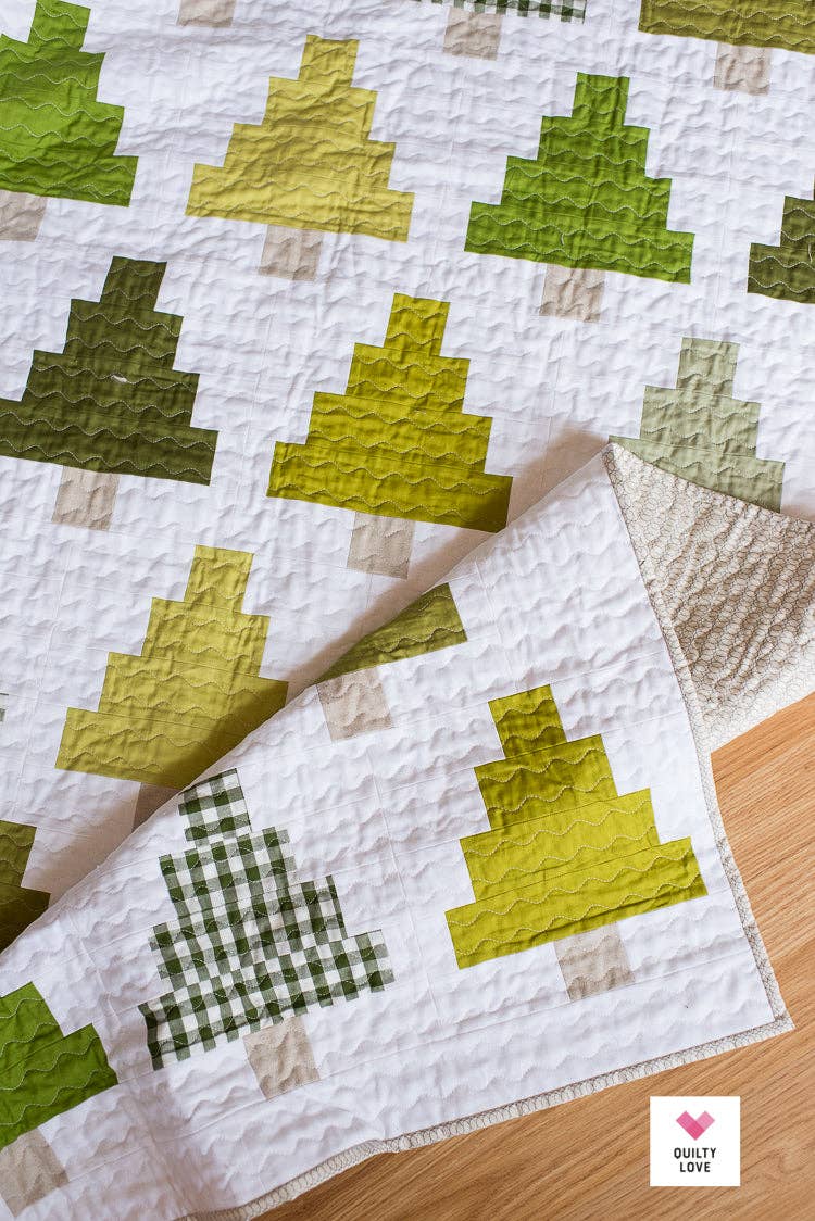 Quilty Love - Quilty Trees PAPER quilt pattern