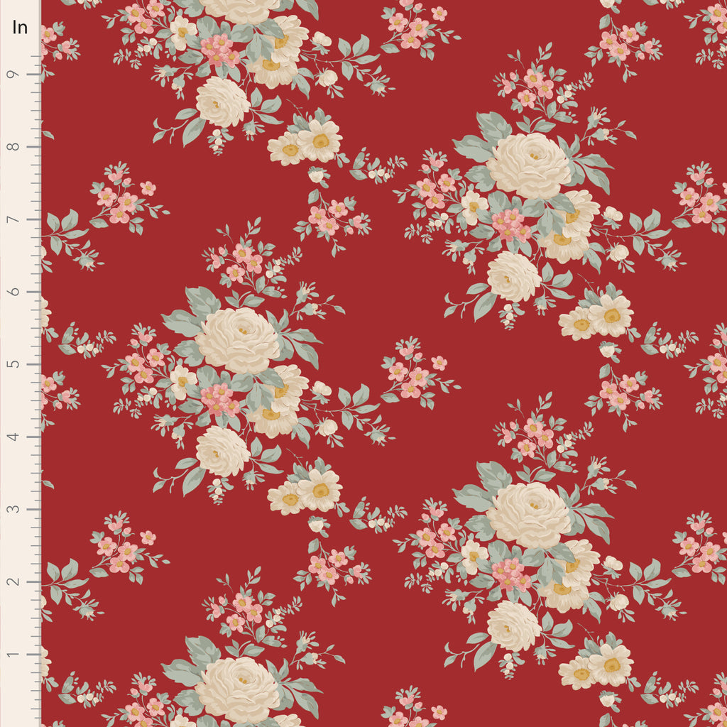 Tilda - Merry Little Christmas - Carol - Burgundy - 100622