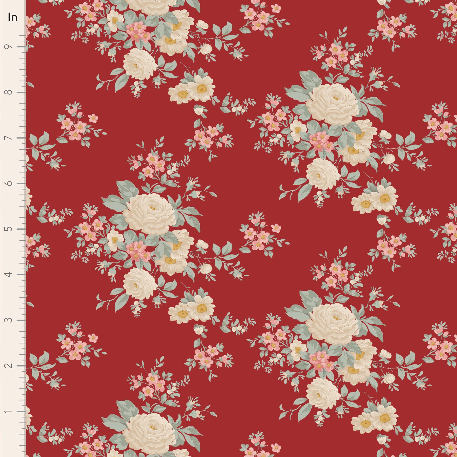 Tilda - Merry Little Christmas - Carol - Burgundy - 100622