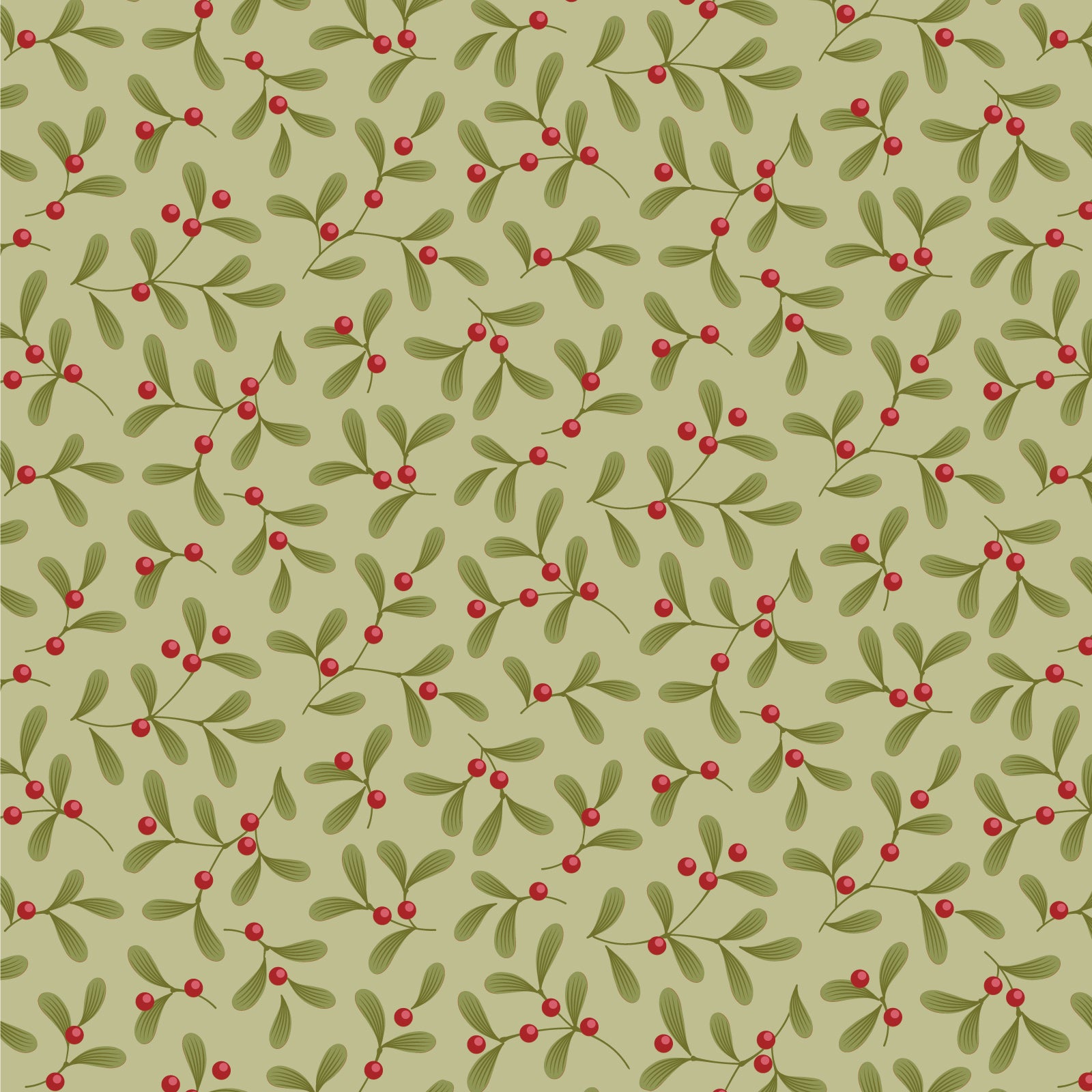Tilda - Merry Little Christmas - Mistletoe - Pistachio - 100633