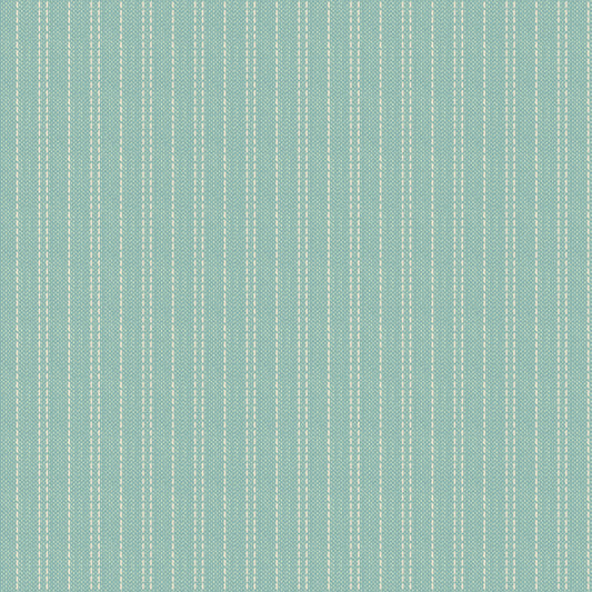 Tilda Creating Memories -  WOVEN - Spring - Seamstripe - Teal 160060