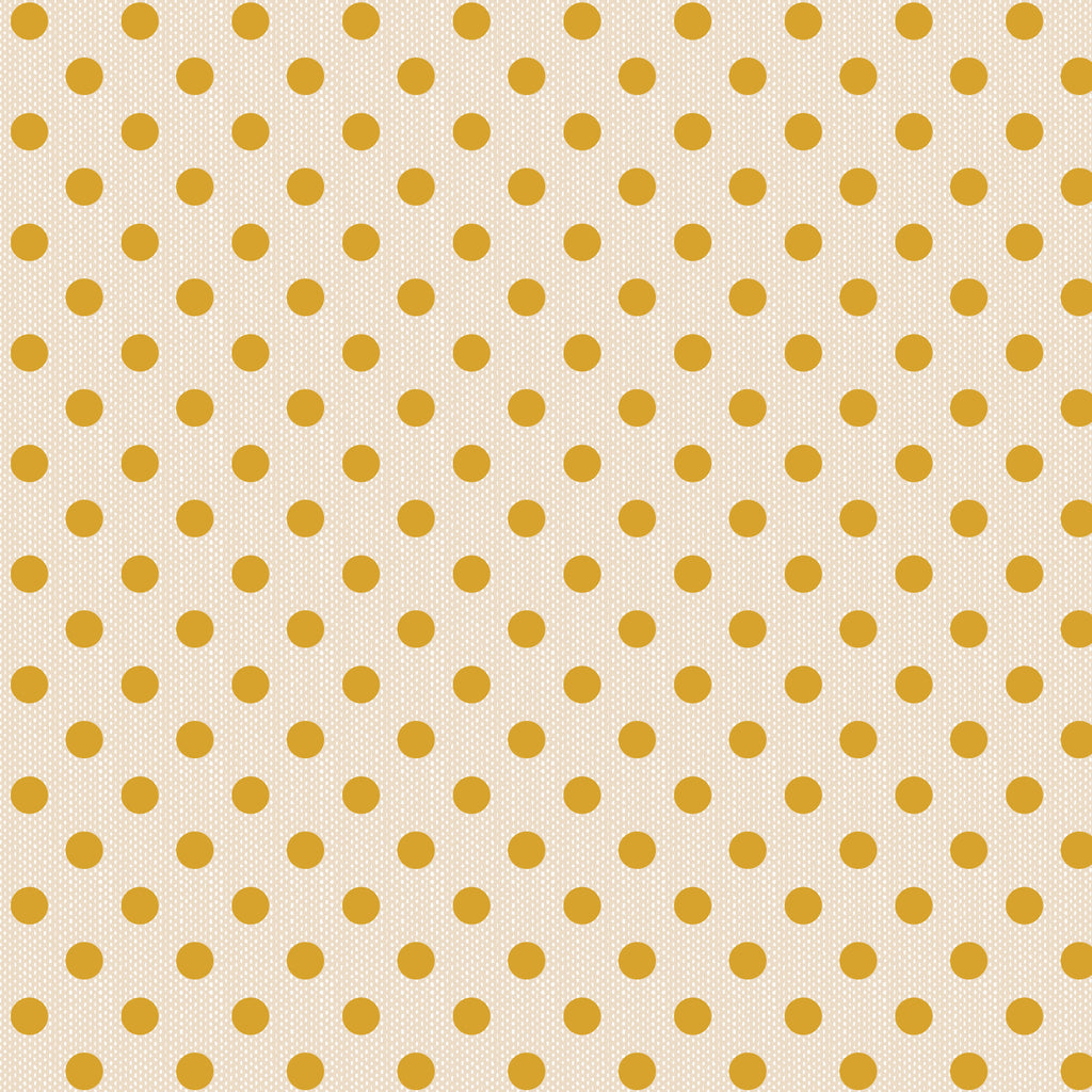 Tilda Creating Memories -  WOVEN - Spring - Polkadot - Yellow 160064