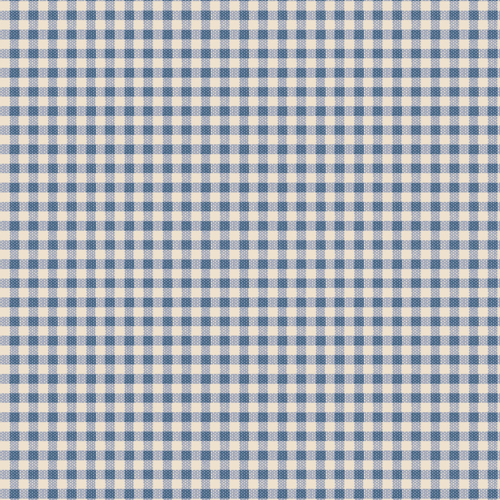 Tilda Creating Memories -  WOVEN - Summer - Gingham - Blue 160073