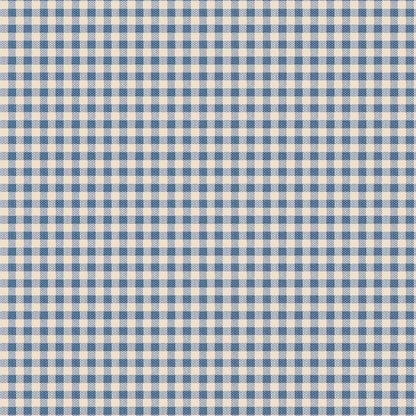 Tilda Creating Memories -  WOVEN - Summer - Gingham - Blue 160073