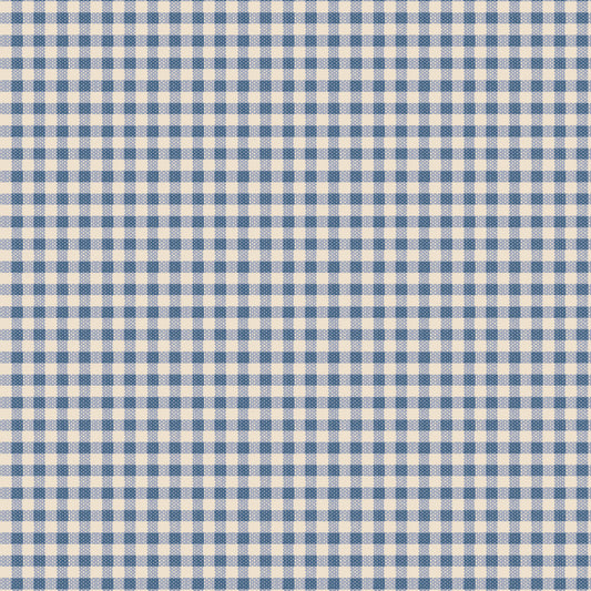 Tilda Creating Memories -  WOVEN - Summer - Gingham - Blue 160073