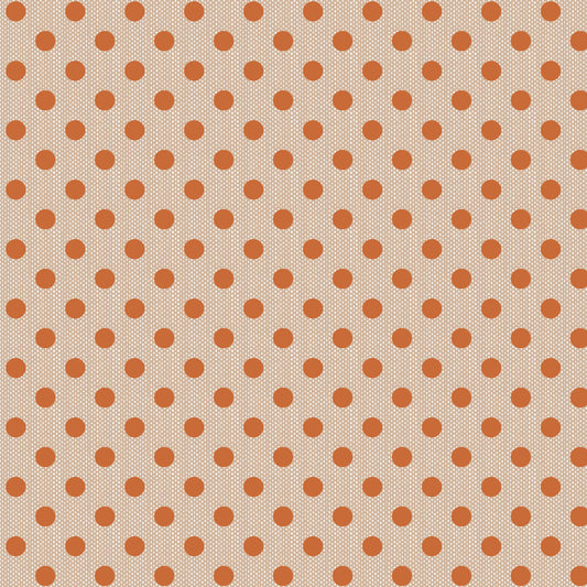 Tilda Creating Memories - WOVEN Autumn - Polkadot Ginger 160078