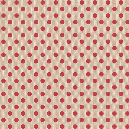 Tilda Creating Memories - WOVEN - Winter - Polkadot Red 160085