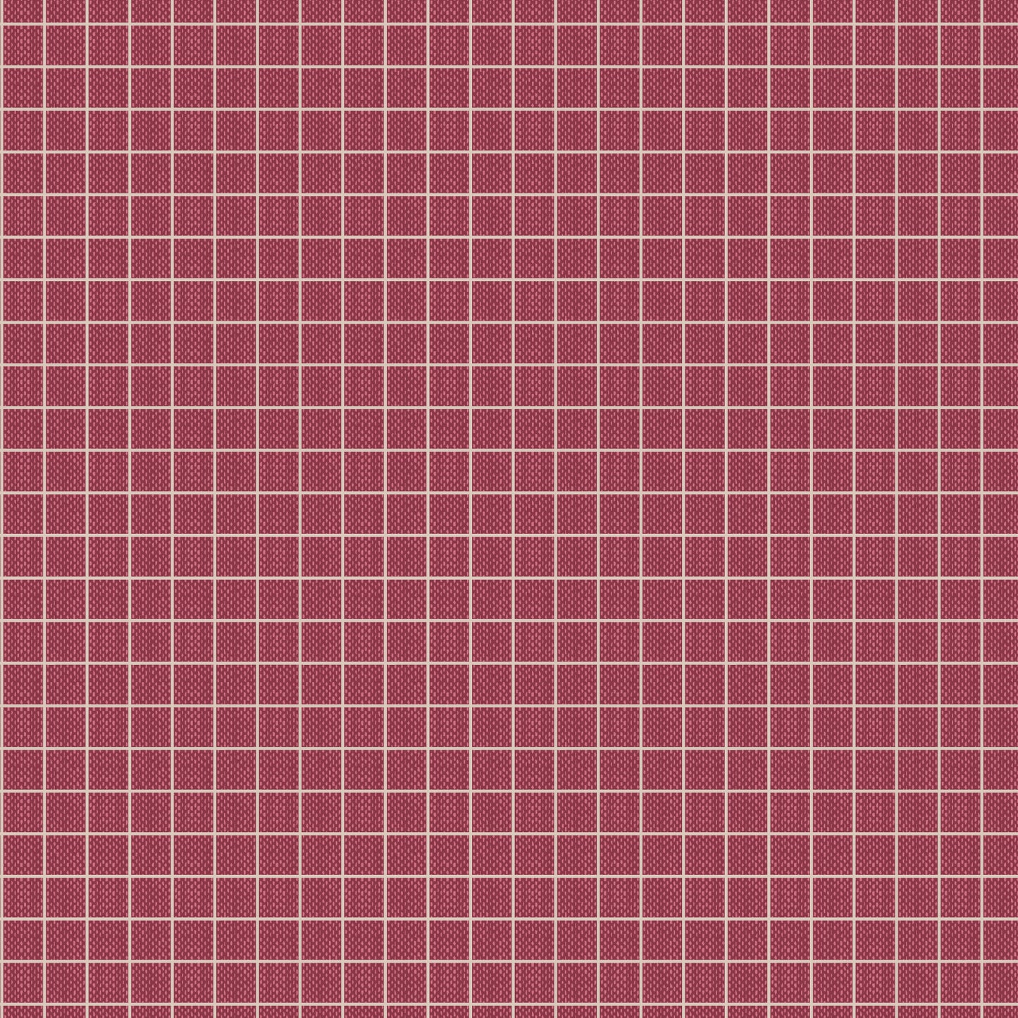 Tilda Creating Memories - WOVEN - Winter - Plaid - Burgundy 160086