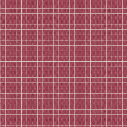 Tilda Creating Memories - WOVEN - Winter - Plaid - Burgundy 160086