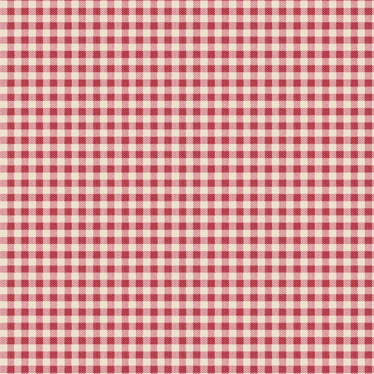 Tilda Creating Memories - WOVEN - Winter - Gingham Red 160087