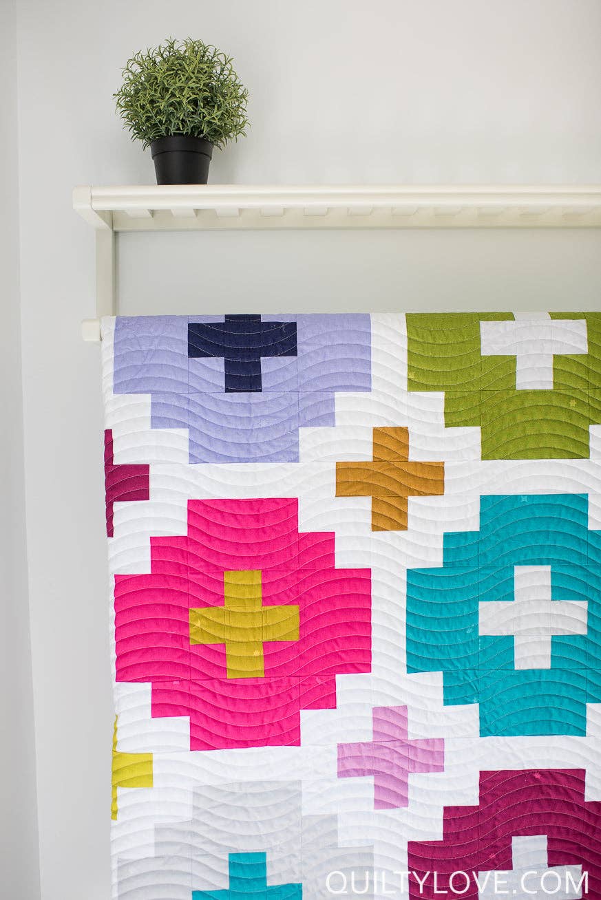 Quilty Love - Cross Tile PAPER Quilt Pattern