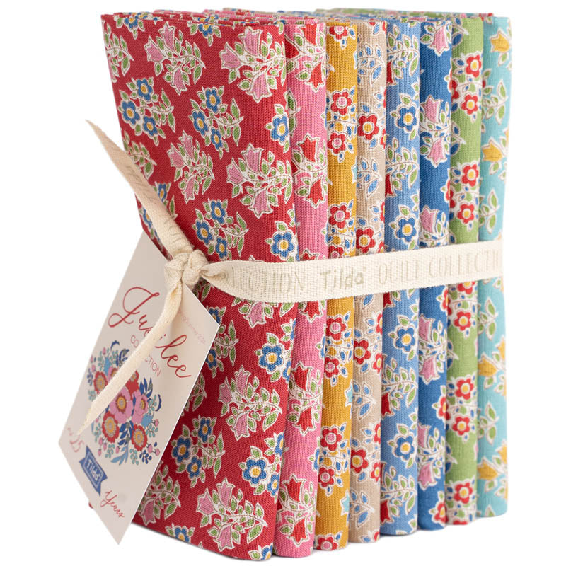 Tilda Jubilee FQ Bundle -Farmflowers -8 fabrics