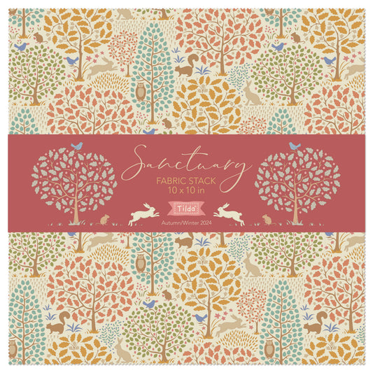 PREORDER Tilda Sanctuary Fabric Stack 10" Squares Oct 2024