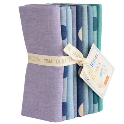 Tilda Creating Memories Seasonal Chambray  WOVEN -  SUMMER BLUES  FQB 9 fabrics