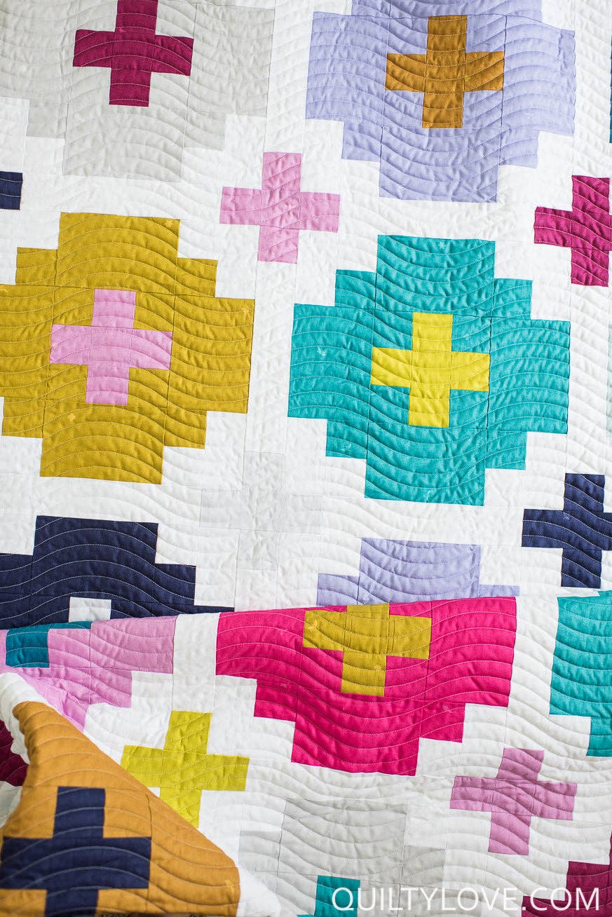 Quilty Love - Cross Tile PAPER Quilt Pattern