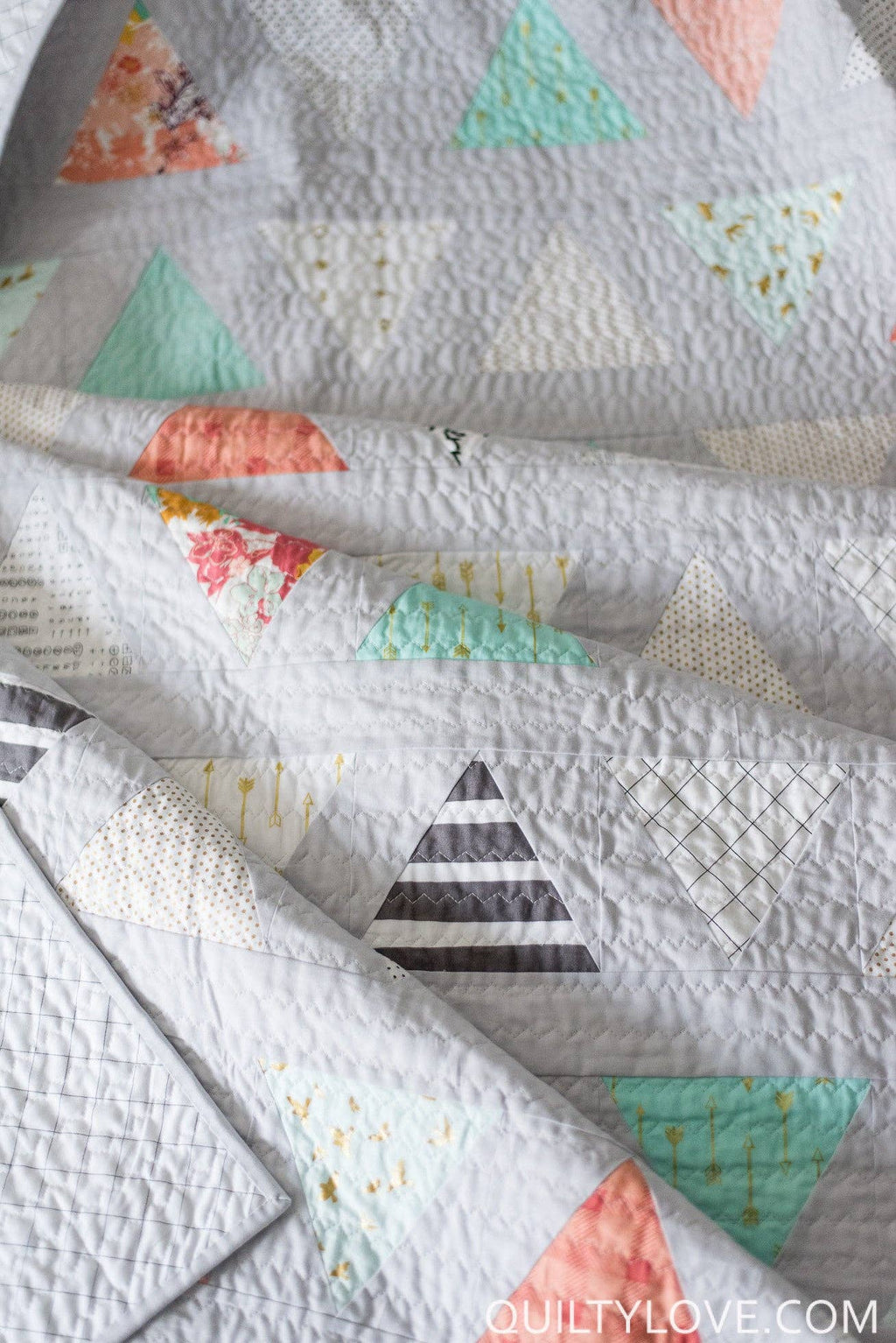 Quilty Love - Triangle Pop PAPER quilt pattern