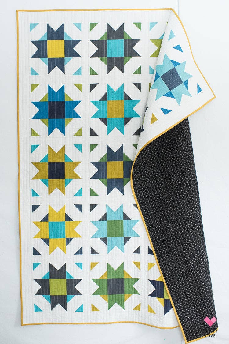 Quilty Love - Compass Star PAPER Quilt Pattern