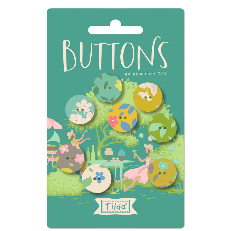 PREORDER  Feb2025 ship - Tilda Sunday Brunch - Buttons (0.63")