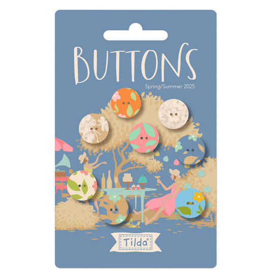 PREORDER  Feb2025 ship - Tilda Sunday Brunch - Buttons (0.55")