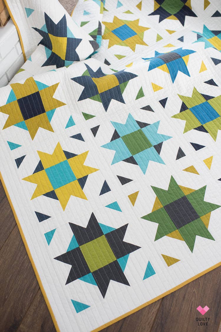 Quilty Love - Compass Star PAPER Quilt Pattern