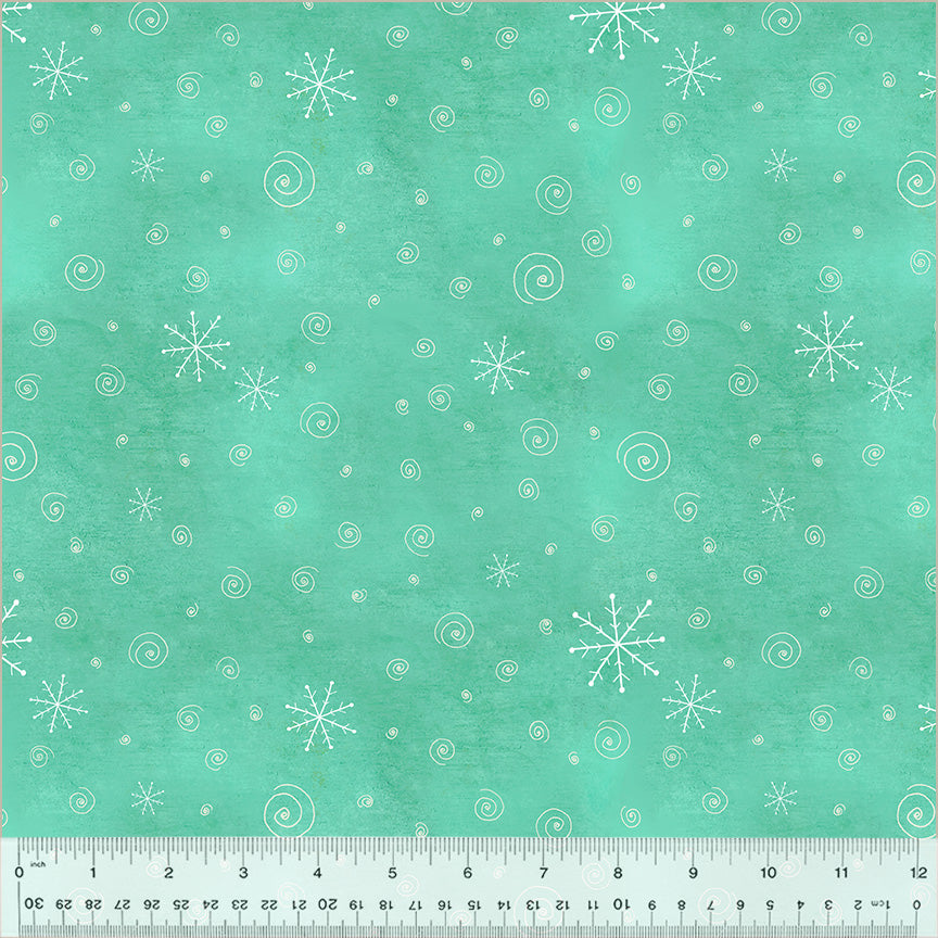 Snow Flurries Turquoise