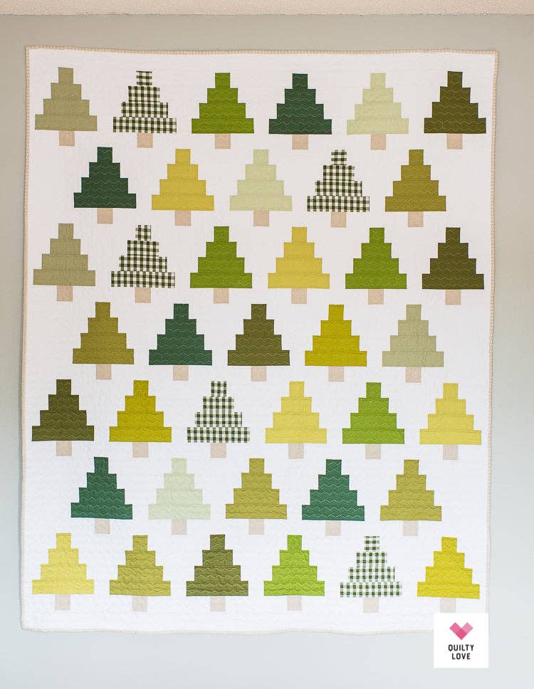 Quilty Love - Quilty Trees PAPER quilt pattern