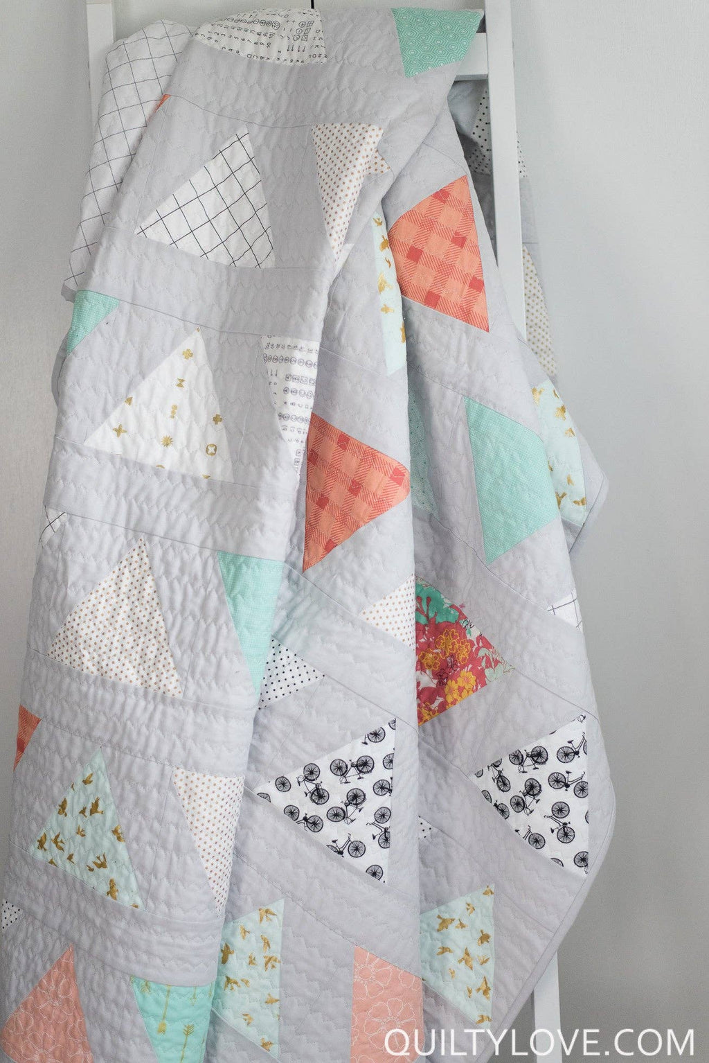 Quilty Love - Triangle Pop PAPER quilt pattern