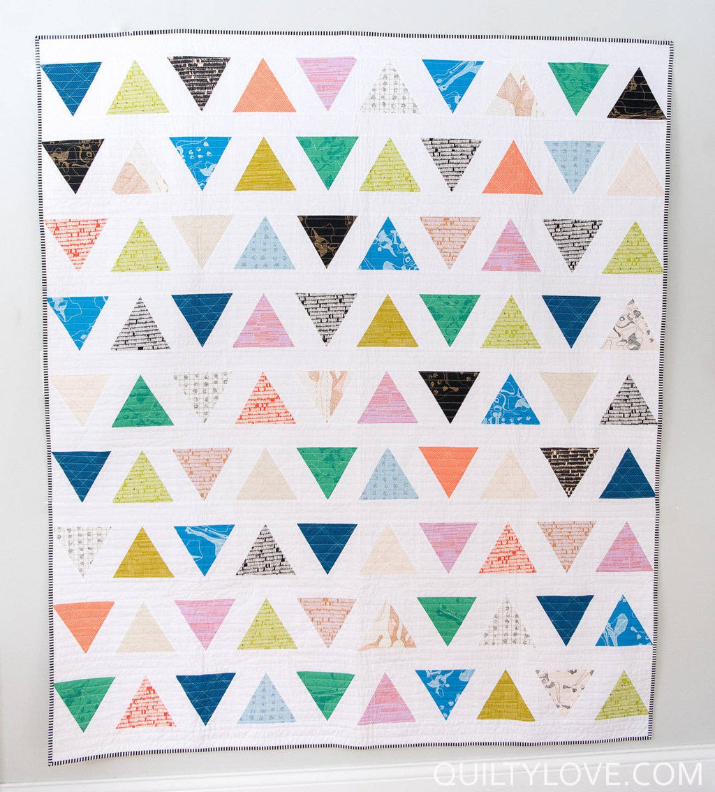 Quilty Love - Triangle Pop PAPER quilt pattern