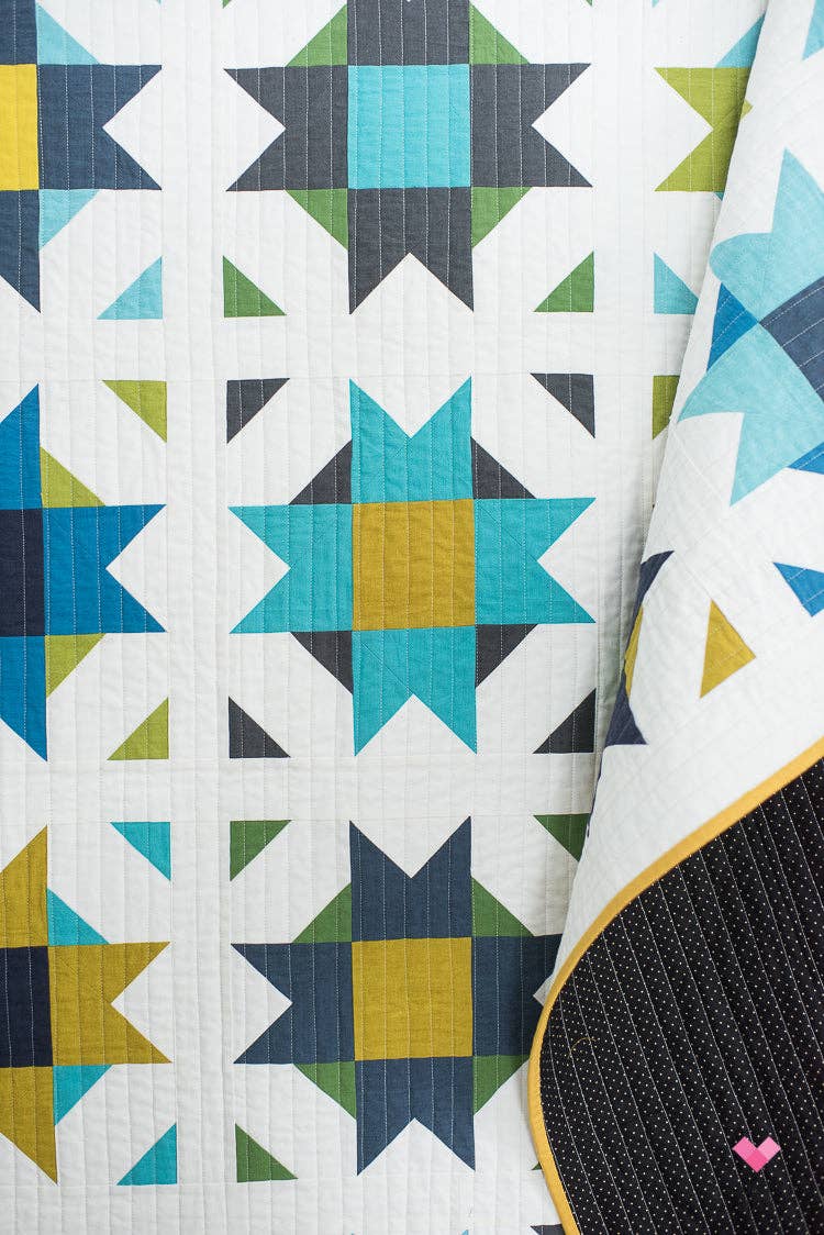Quilty Love - Compass Star PAPER Quilt Pattern