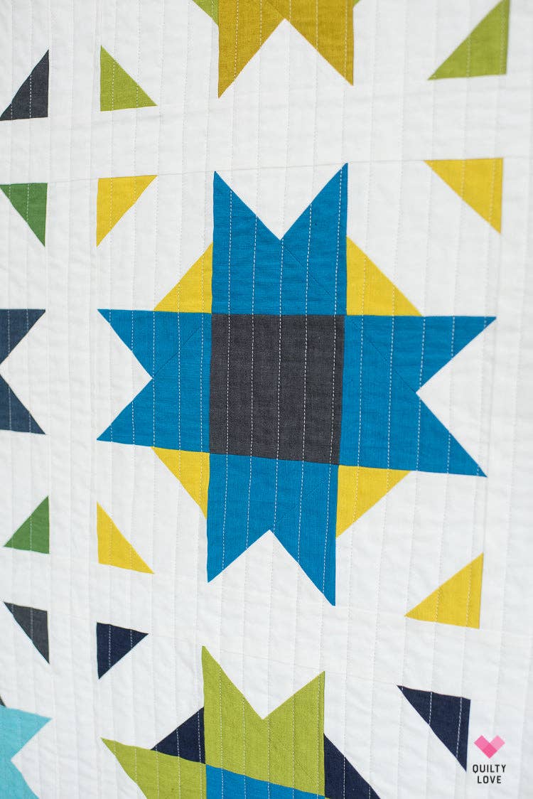 Quilty Love - Compass Star PAPER Quilt Pattern