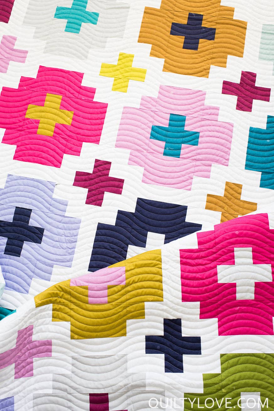 Quilty Love - Cross Tile PAPER Quilt Pattern