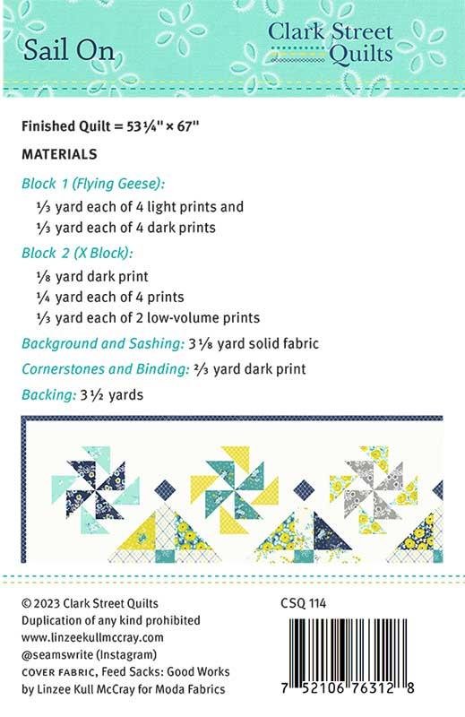 Sail on - Quilt Pattern