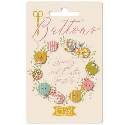 Tilda Creating Memories Spring Btn 5pc 10mm and 12mm