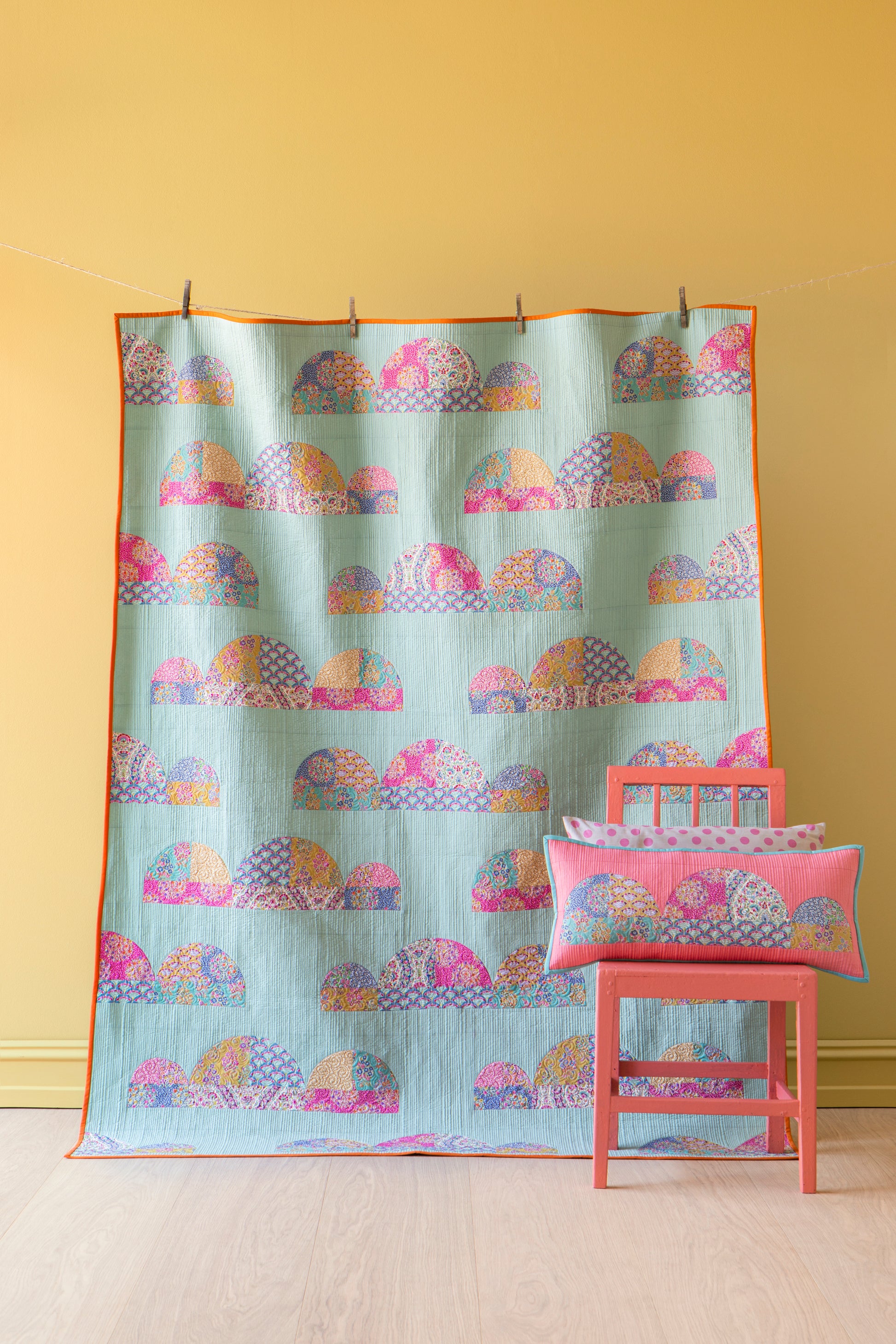 Tilda Pie in the Sky Tassleflower - RED  Yardage 100495
