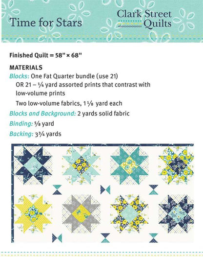 Time for Stars - Quilt Pattern Exp arrival 11-23-2023