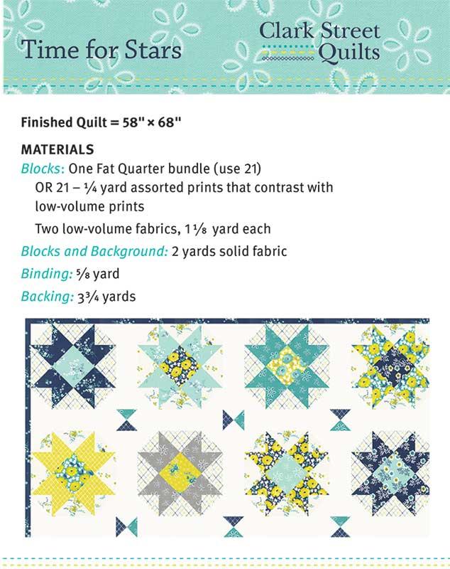 Time for Stars - Quilt Pattern