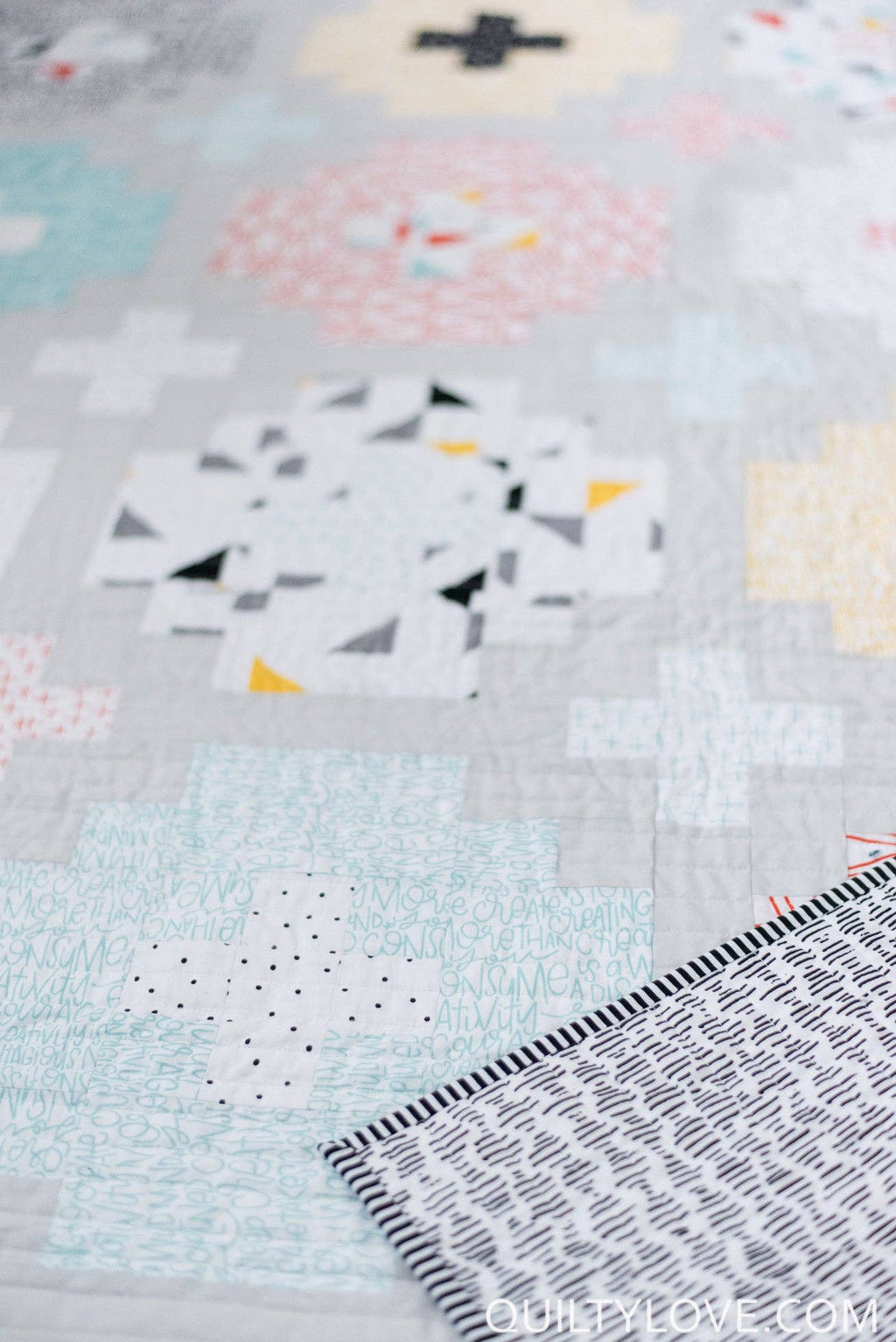 Quilty Love - Cross Tile PAPER Quilt Pattern