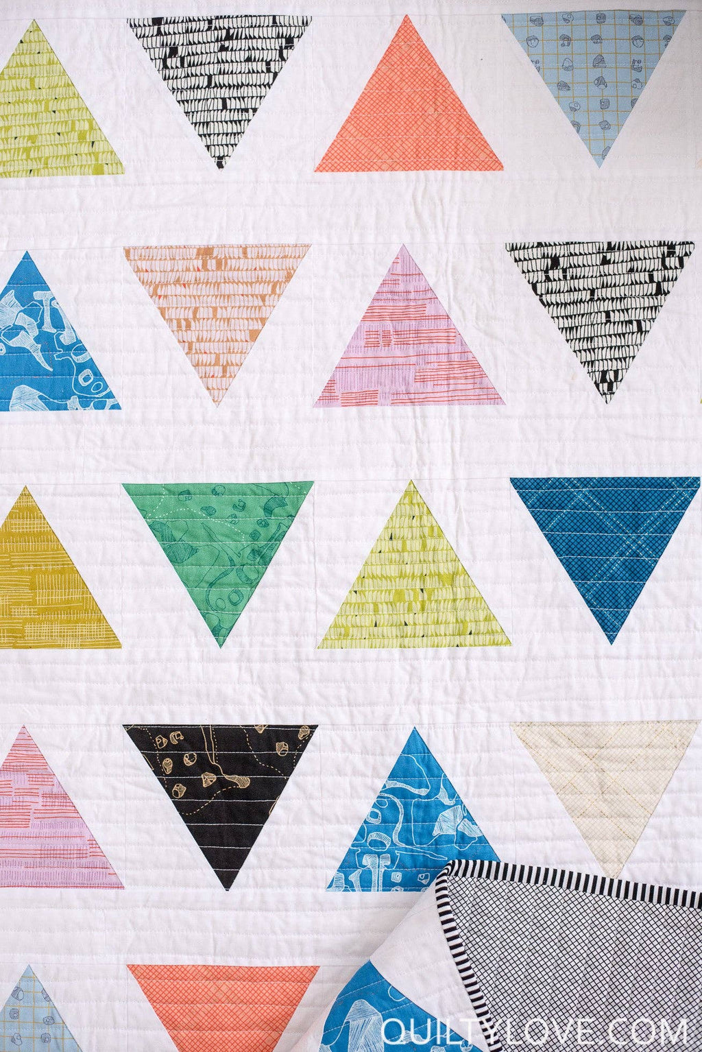Quilty Love - Triangle Pop PAPER quilt pattern